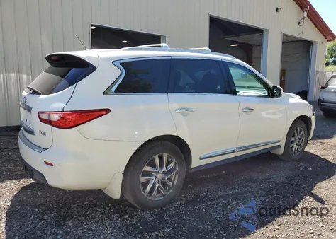 2013 Infiniti Jx35 z USA, uszkodzony, nr VIN 5N1AL0MMXDC348039